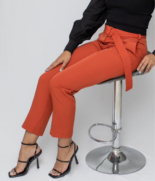 Belt High waist Pants